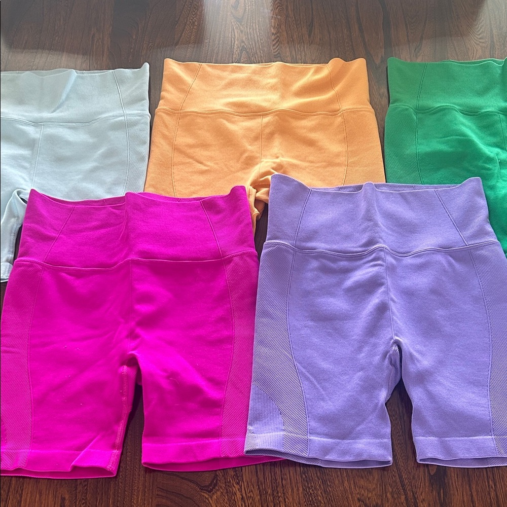 Set of 5 women’s biker shorts from All In Motion (Target) - size Large